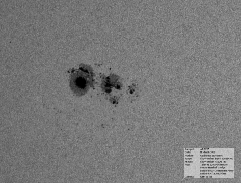 AR2297 in white light - 11 March 2015